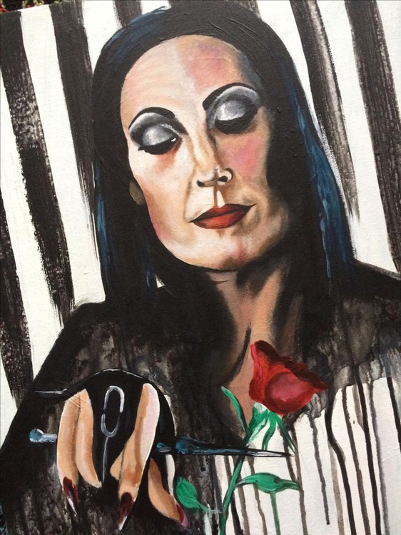 Morticia Addams By Lisa Cunningham Artfinder