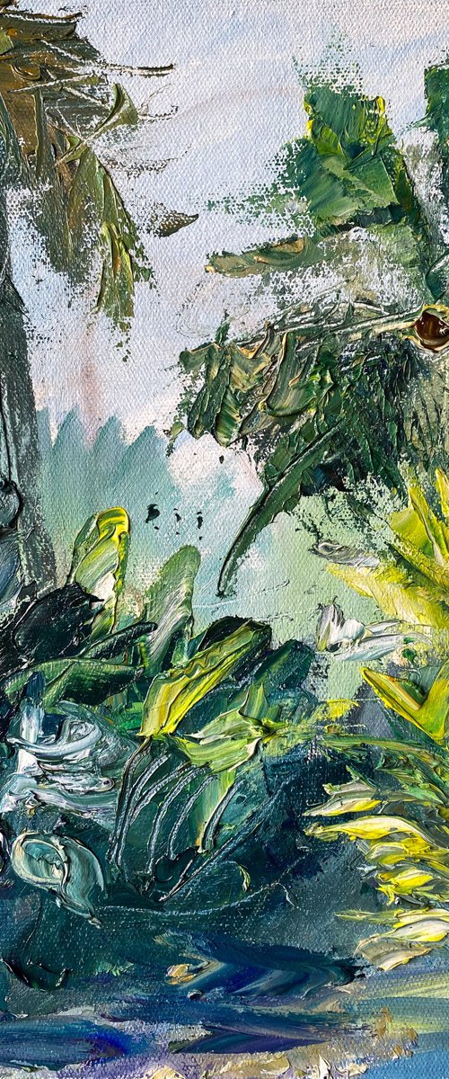 Bali Jungles Abstract Landscape by Mily Art