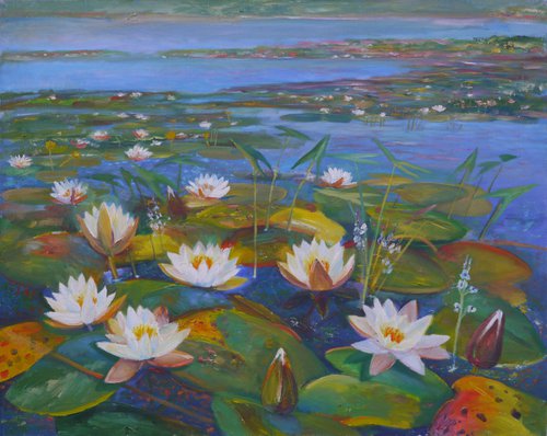 White lilies by Vyacheslav Onyshchenko