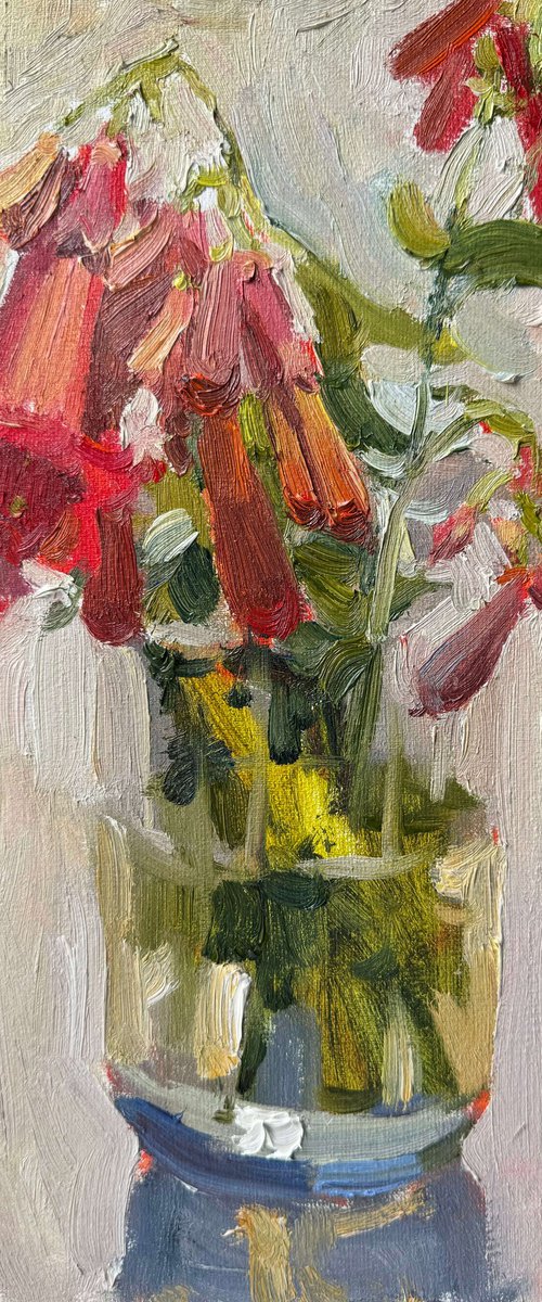 The Campsis in a Vase by Nataliia Nosyk