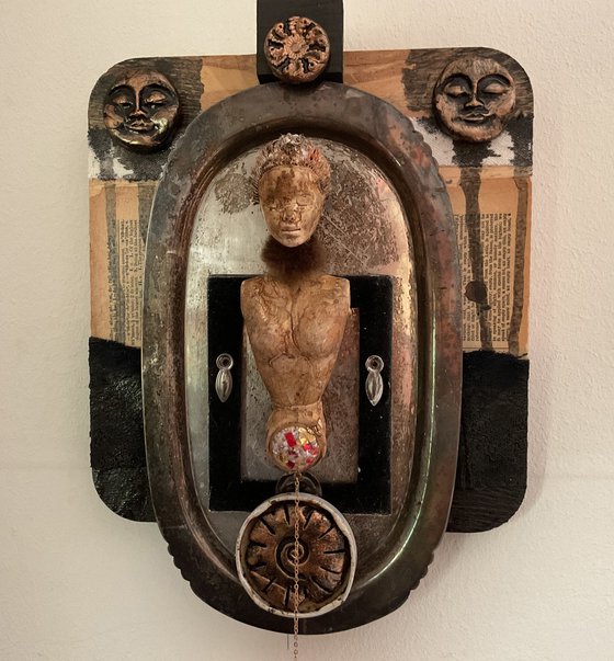 Goddess Dream - Assemblage, Wall Sculpture