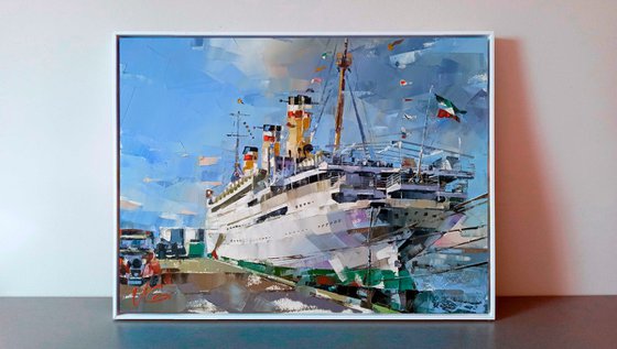 Steam Ship "SS RELIANCE" Series "Ocean Liners Fine Art" part #1