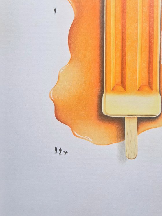 Orange Ice Pop