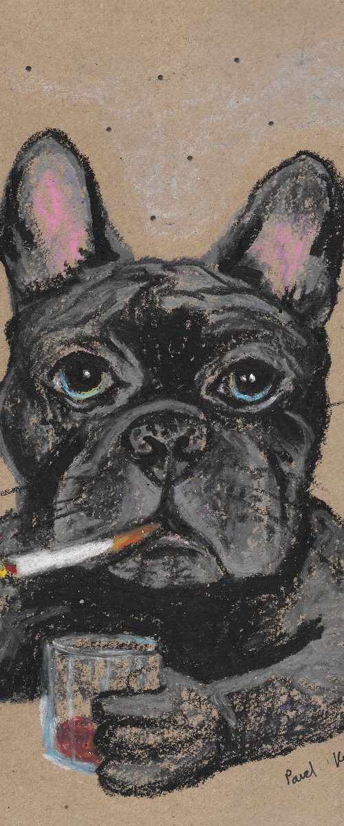 French bulldog and bad behavi by Pavel Kuragin