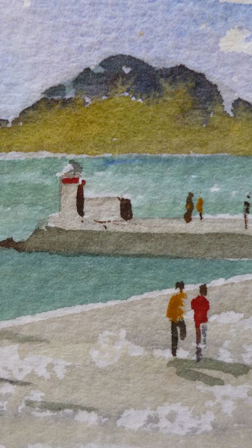 View of Ireland's Eye from Howth by Maire Flanagan