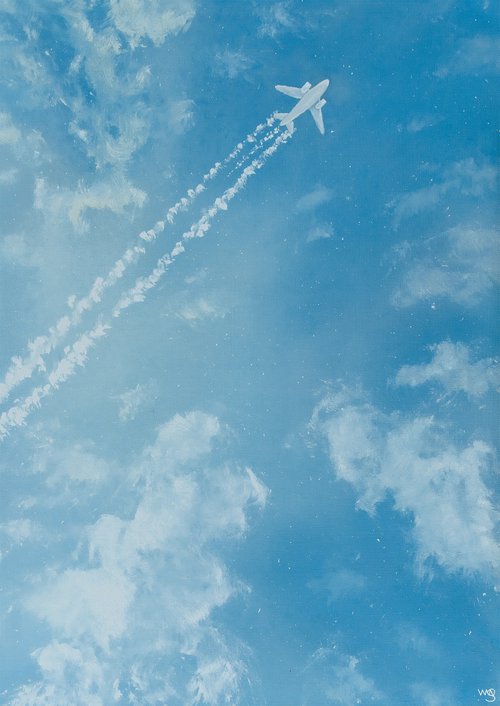 Airplane by Sarah Vms Art