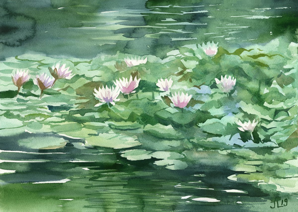 watercolour pond