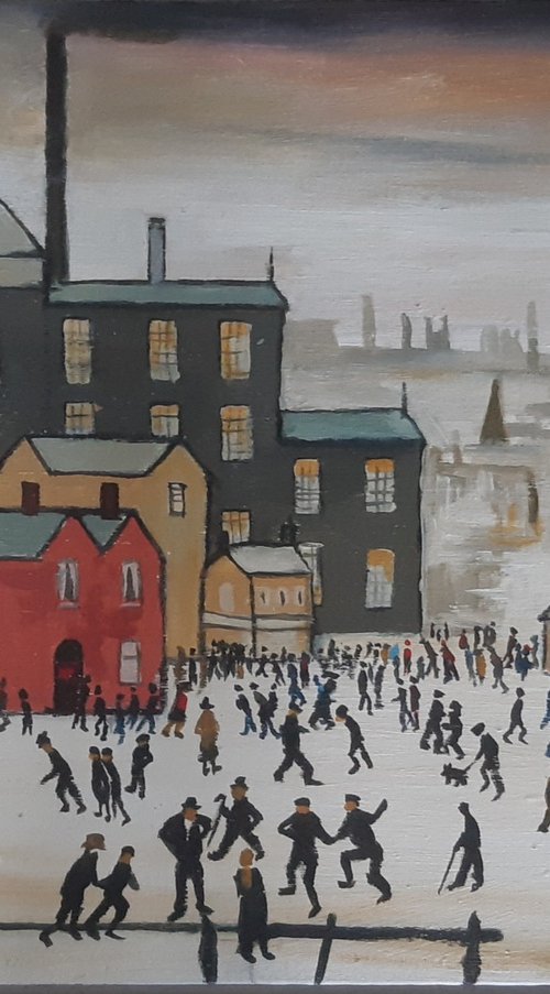 Town square after lowry by Steve Keenan