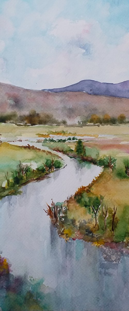 LANDSCAPE X / 34 x 36 cm by Zoran Mihajlović Muza