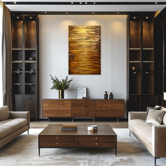 Golden Fire 90x60x2 cm