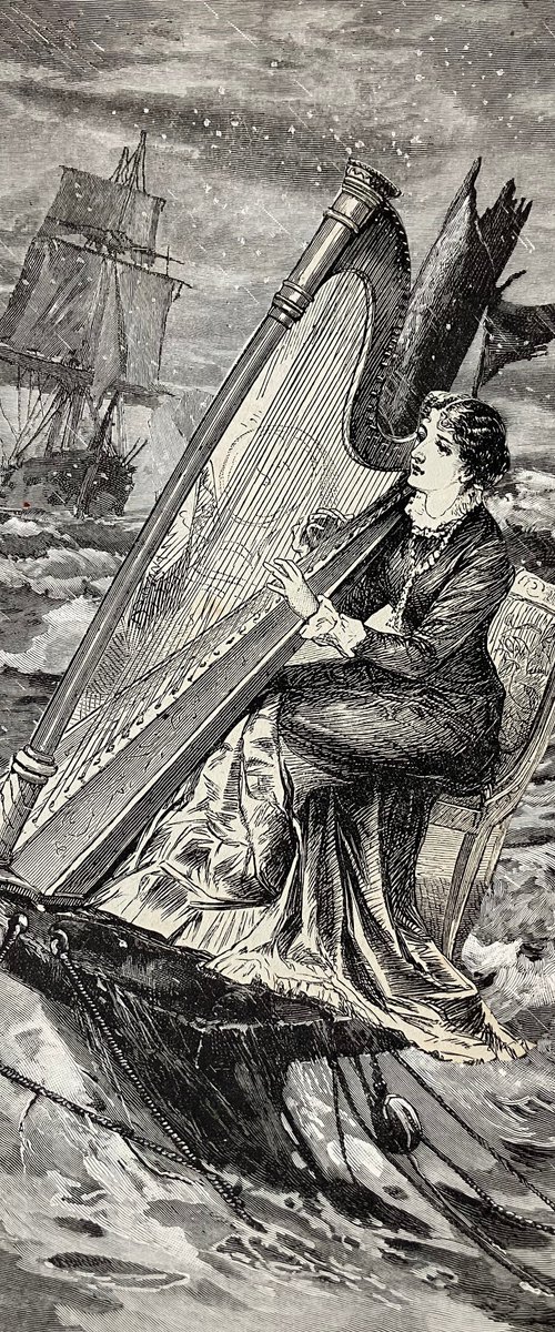 Harp on the wreckage by Tudor Evans