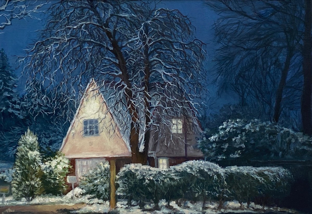 December Snow, Wills Grove by Diana Sandetskaya