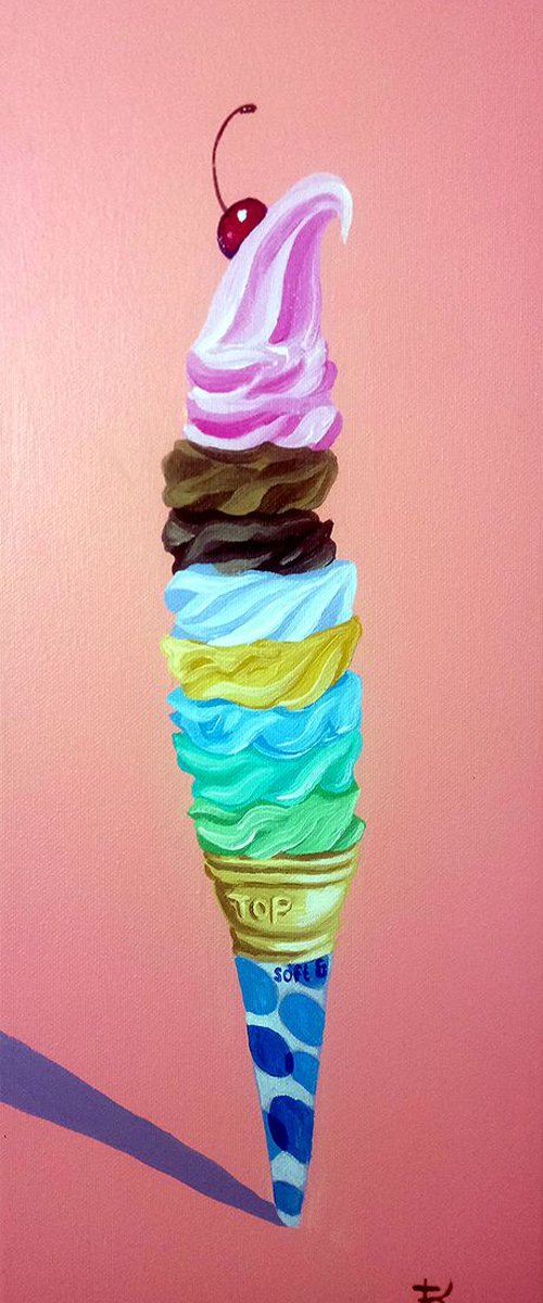 Tokyo Tall Ice Cream by Terri Smith