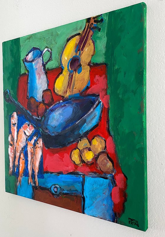 Still Life with Fish and Guitar