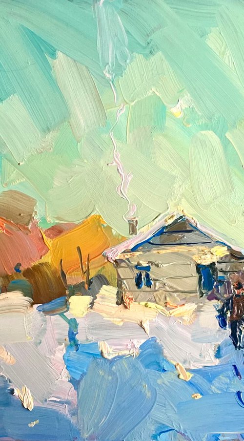 Winter morning by Oleksii Chebotaru