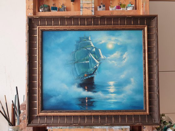 "Bosphoruys." sea ship seascape 2015