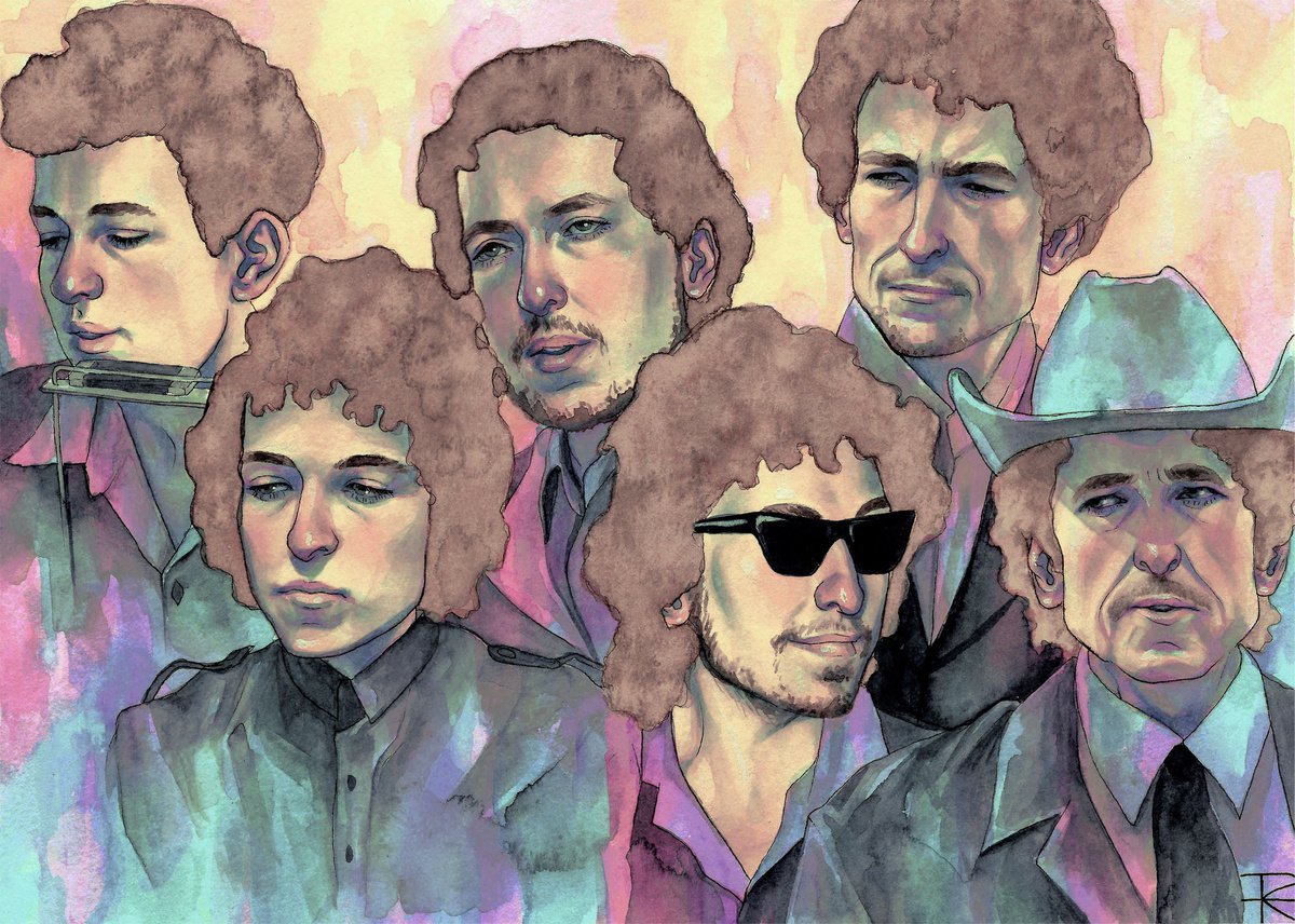 Bob Dylan through the decades by Roselin Estephania