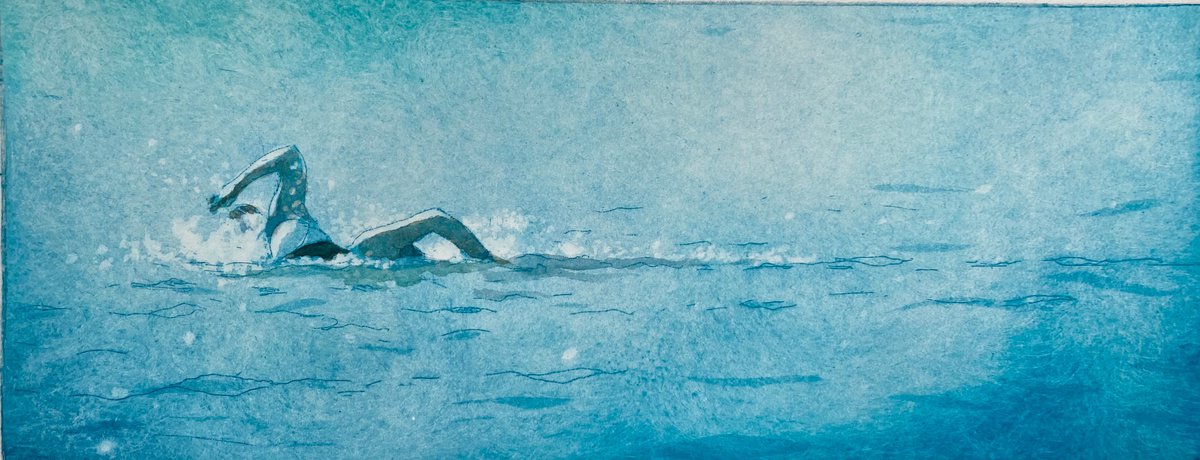 Illustrative Etchings & Engravings , Freestylers By Rebecca Denton, 12 X 5, Artwork For Sale On Artfinder