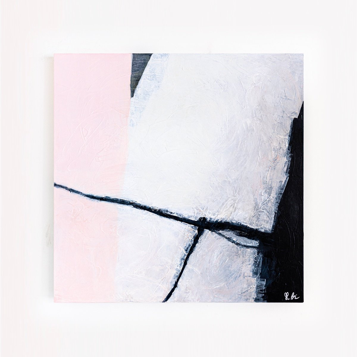 Abstract Acrylic Painting By Hyunah Kim, 30 X 30, Danji, Original Artwork