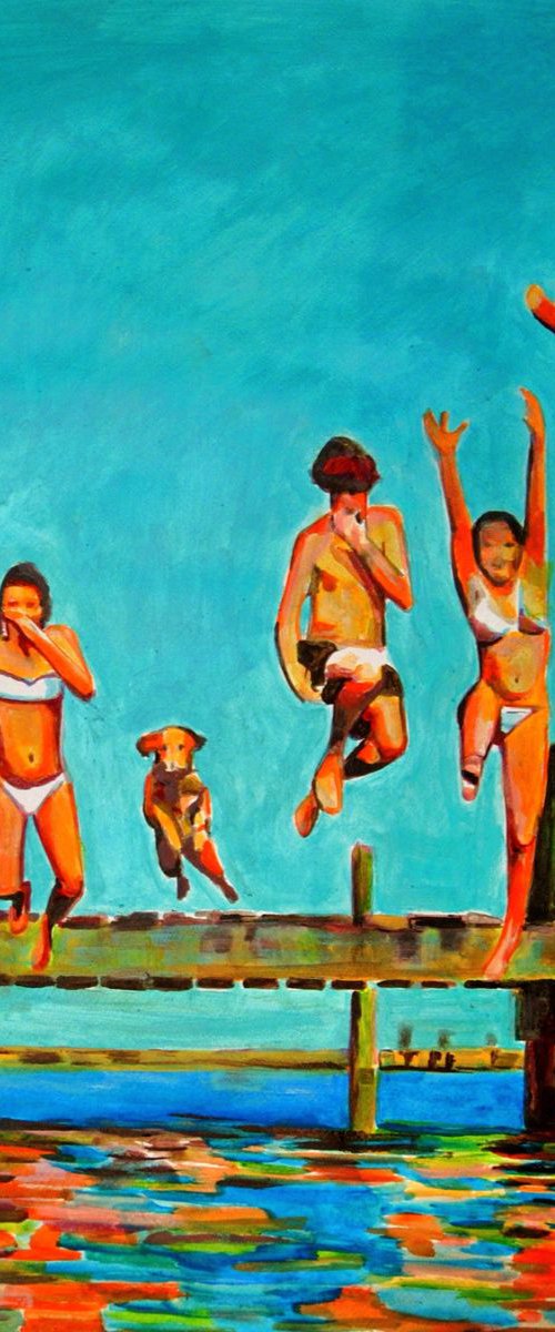 Jump / 72 x 62 cm by Alexandra Djokic