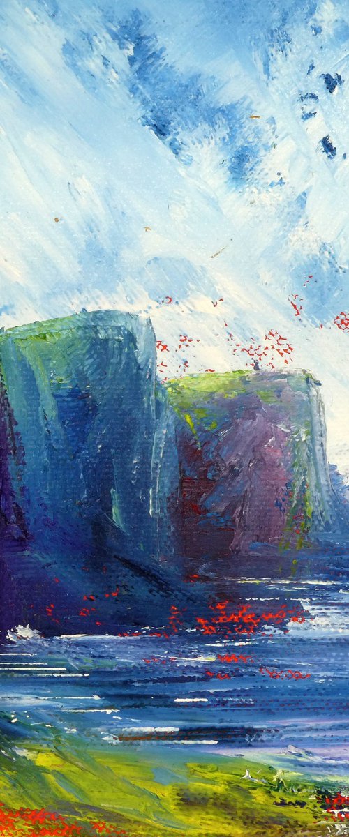 Orkney Sea Cliff Colours 2 by oconnart