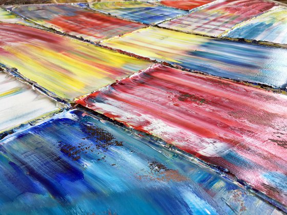 "Ebb And Flow" - Save As A Series - Original Extra Large PMS Abstract Diptych Oil Paintings On Canvas - 72" x 36"