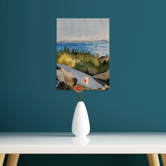 A sunny autumn day on Lake Sivan