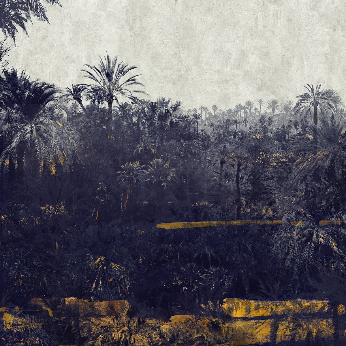 Impressionistic Landscape Photograph By Nadia Attura, 35 X 35", Mirador -, Original Artwork