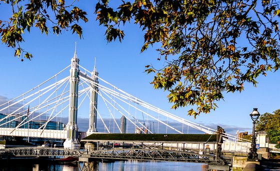 Albert bridge Autumn Sunshine   1/20 16"X12"