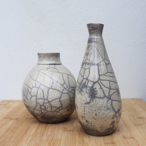 2 Raku vessels