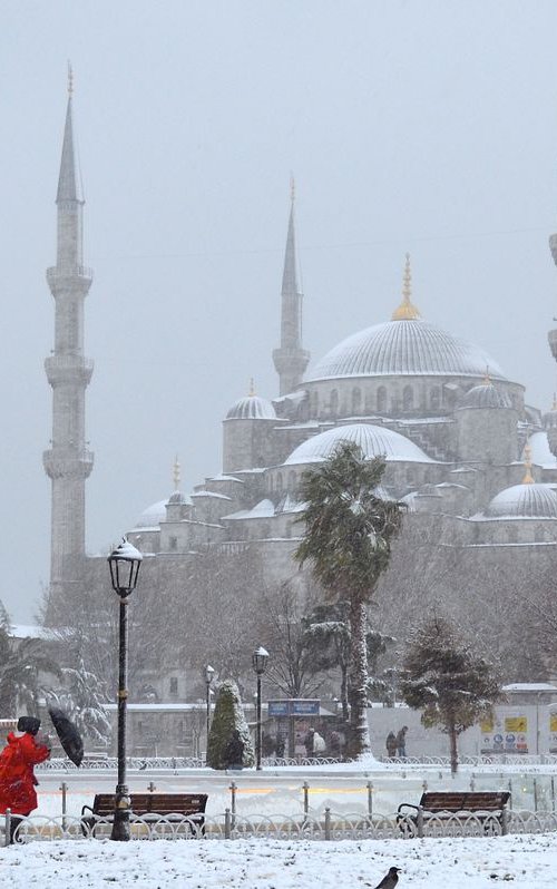 Snowstorm in Istanbul - Signed Limited Edition by Serge Horta