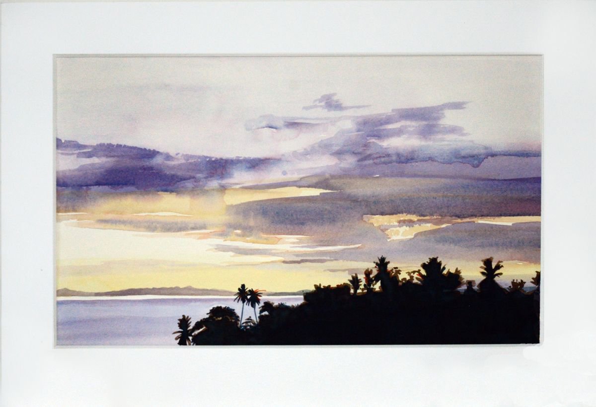 Sunset on Bali by Isabel Hutchison