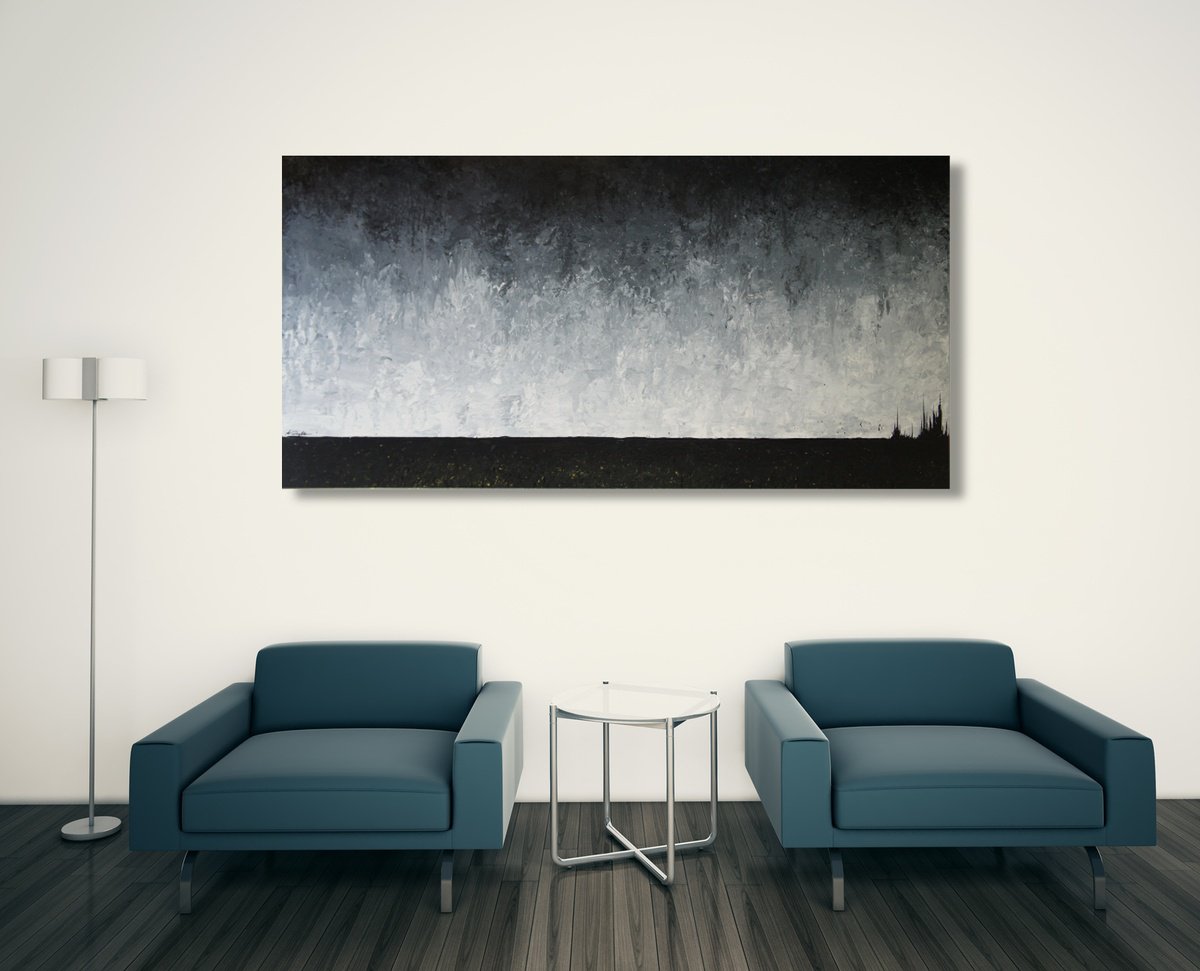 Wide Open Plain II (160 x 80 cm) XXXL (64 x 32 inches) by Ansgar Dressler