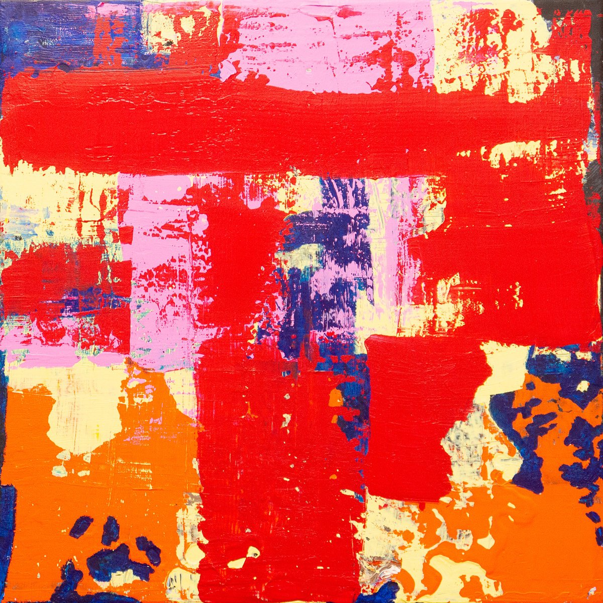 Abstract Acrylic Painting By Km Arts, 20 X 20", Ever Evolving Reality, Original Artwork