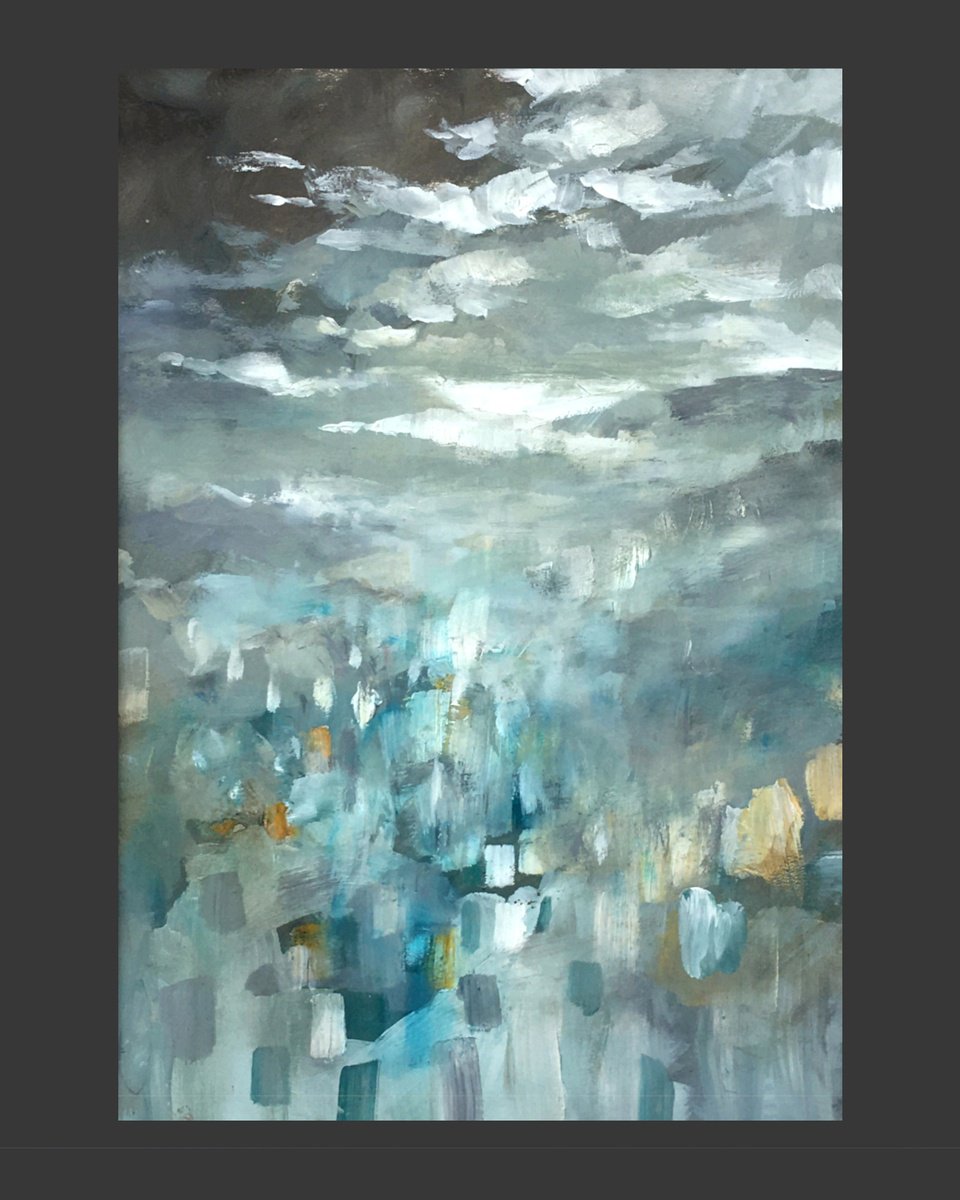 Impressionistic Landscape Oil Painting By Guy Pickford, 12 X 16, Tempest, Original Artwork