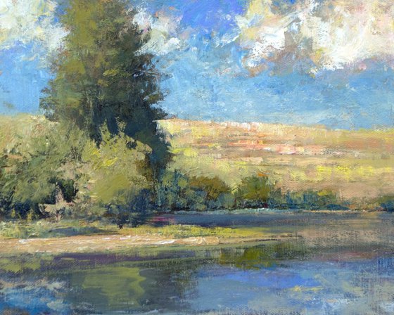 Summer Lake  8x10 inches