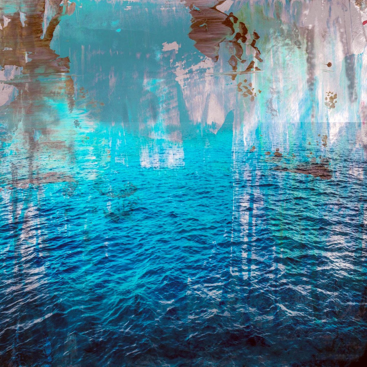 Abstract Landscape Photograph By Sven Pfrommer, 39 X 39", La Mer Iii, Original Artwork