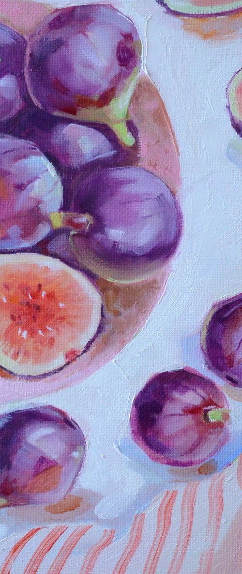 still life with figs by Alexandra Sergeeva