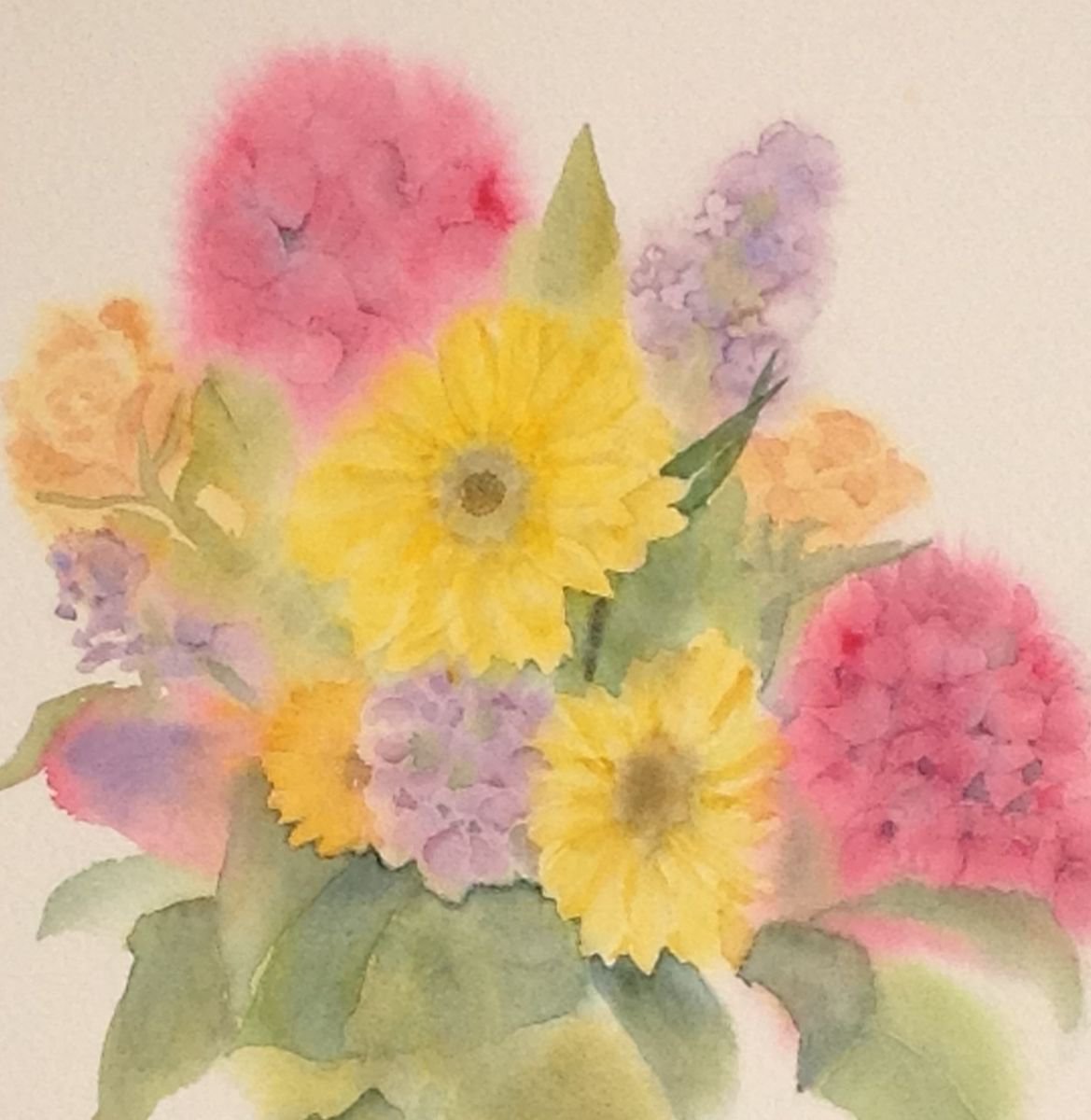 Summer Bouquet - Original Watercolour by JANE DENTON