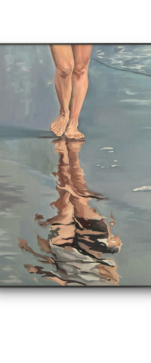 Sea coast. Reflections by Guzel Min
