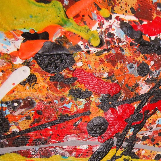 AUTUMN WITH POLLOCK,  XL,  framed