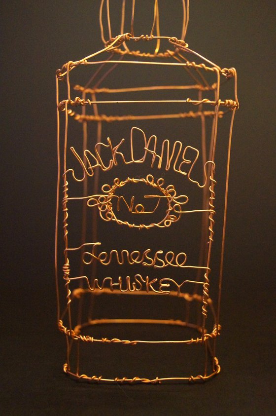 Jack Daniels Wire Sculpture