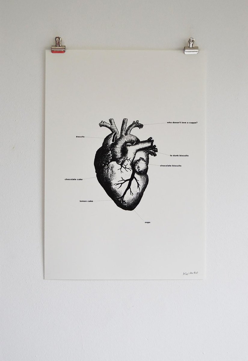 Graphic Screenprint , Your Real True Love By Colour Black, 14 X 20, Artwork For Sale On Artfinder
