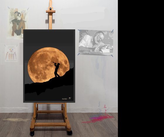 TRUMPET MAN AND THE MOON #2