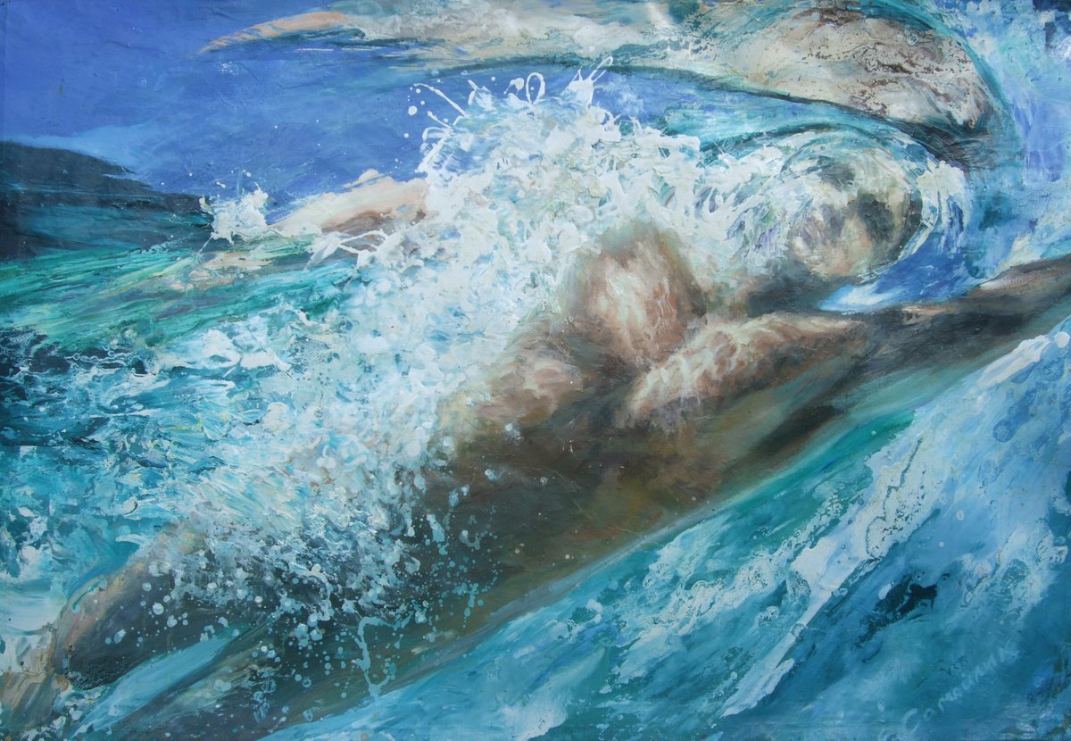 Swimmer by Olena Samoilyk