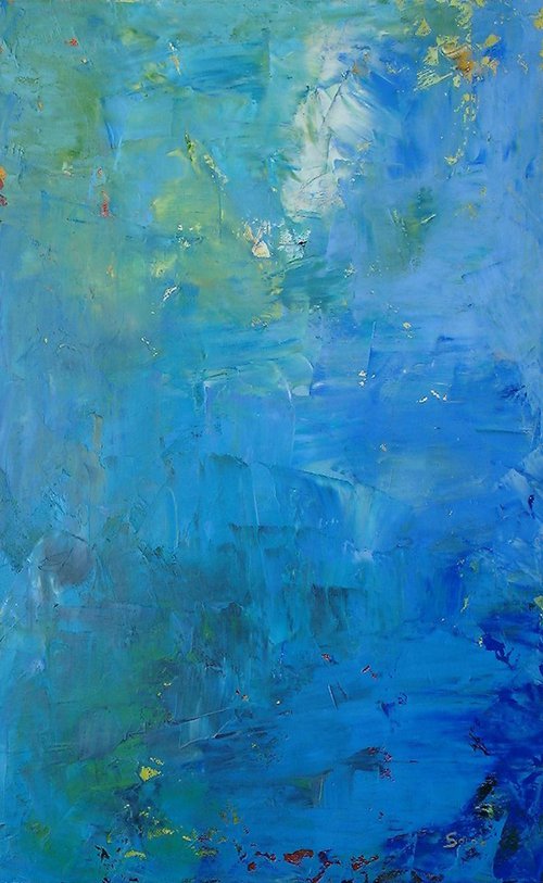 Underwater World Blue (ref#:458-12M) by Saroja van der Stegen