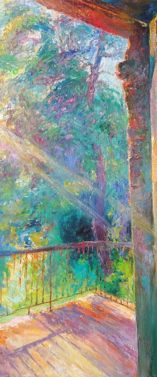 Summer. Morning in Koncha-Zaspa. by Svitlana Gunchenko