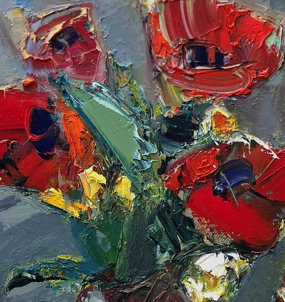 Poppies in Flame