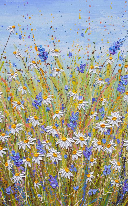 Lavender and Daisies by Olga Tkachyk