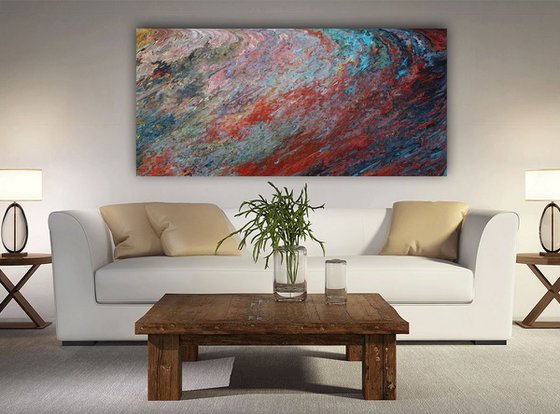Abstract colors contemporary.Chritsmas sale was 599 USD now 395 USD.